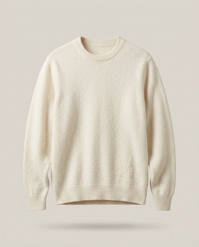 Mended Crewneck — Ecru (placeholder image)